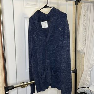 Abercrombie & Fitch— navy blue cardigan